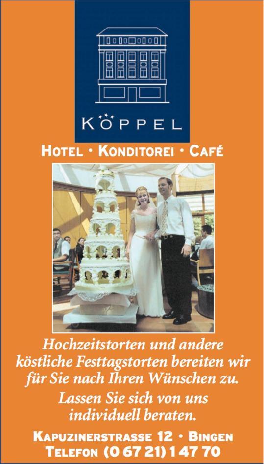 Hotel Café Konditorei Köppel Bingen am Rhein Esterno foto